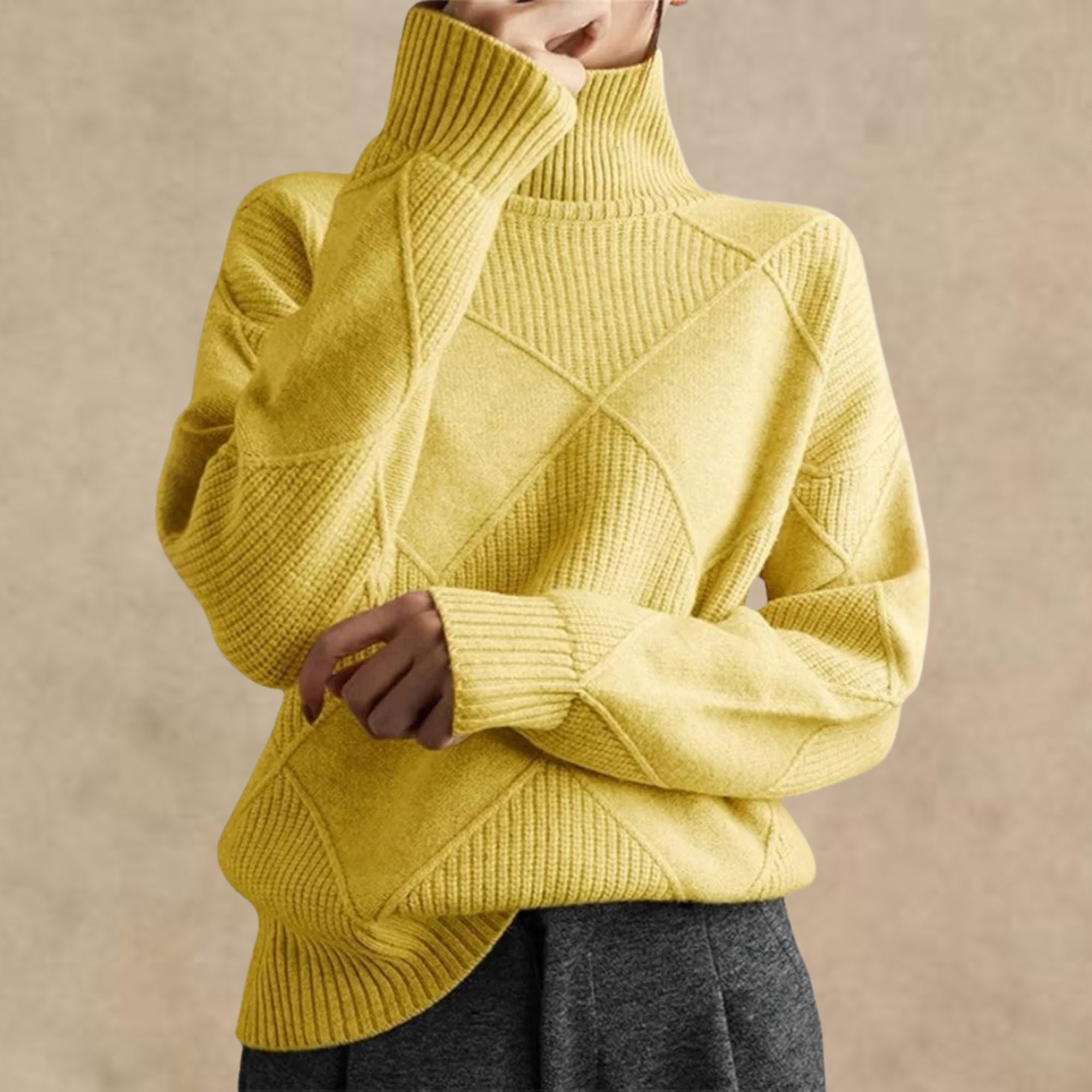 Mila - Pull à col roulé en cachemire de luxe