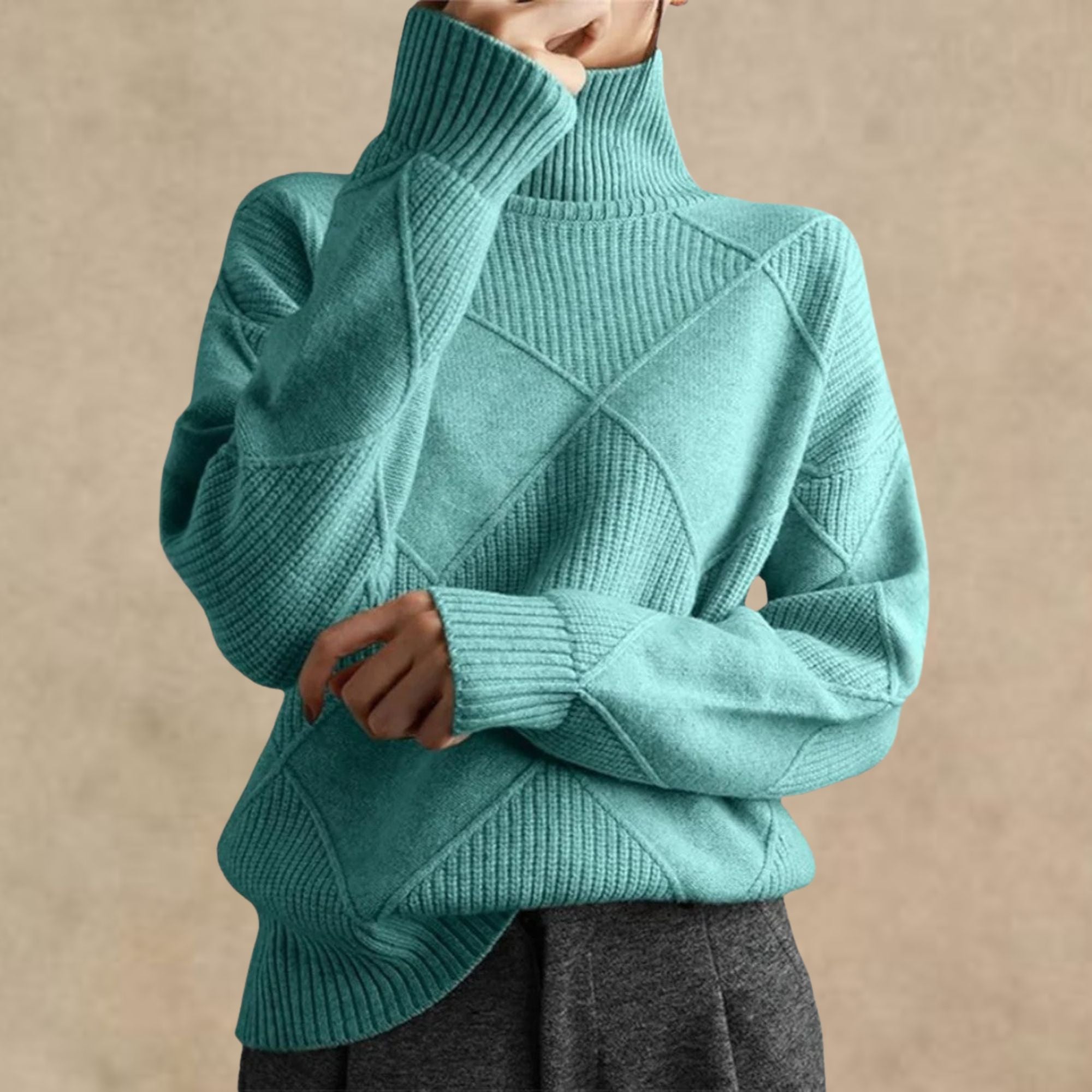 Mila - Pull à col roulé en cachemire de luxe