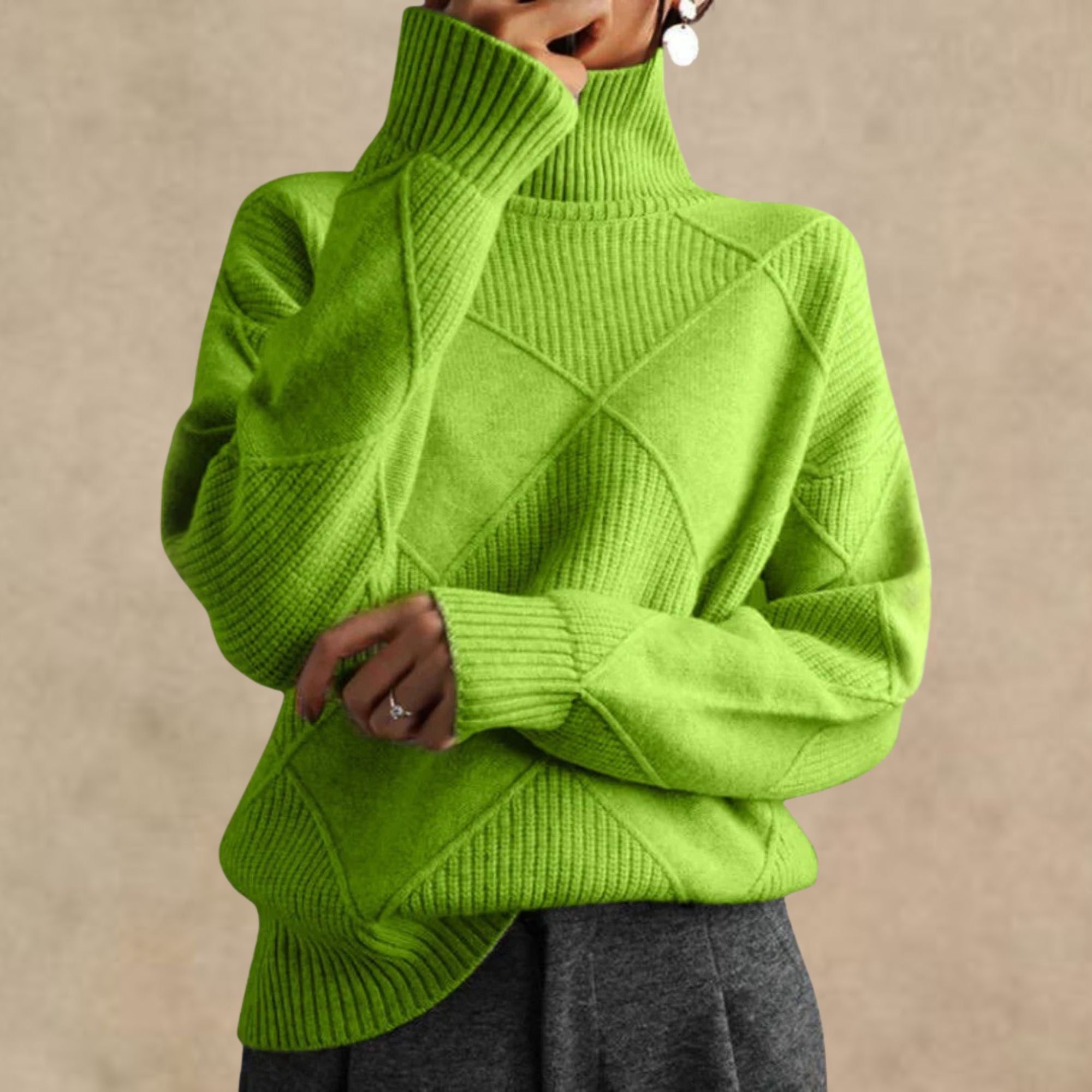 Mila - Pull à col roulé en cachemire de luxe