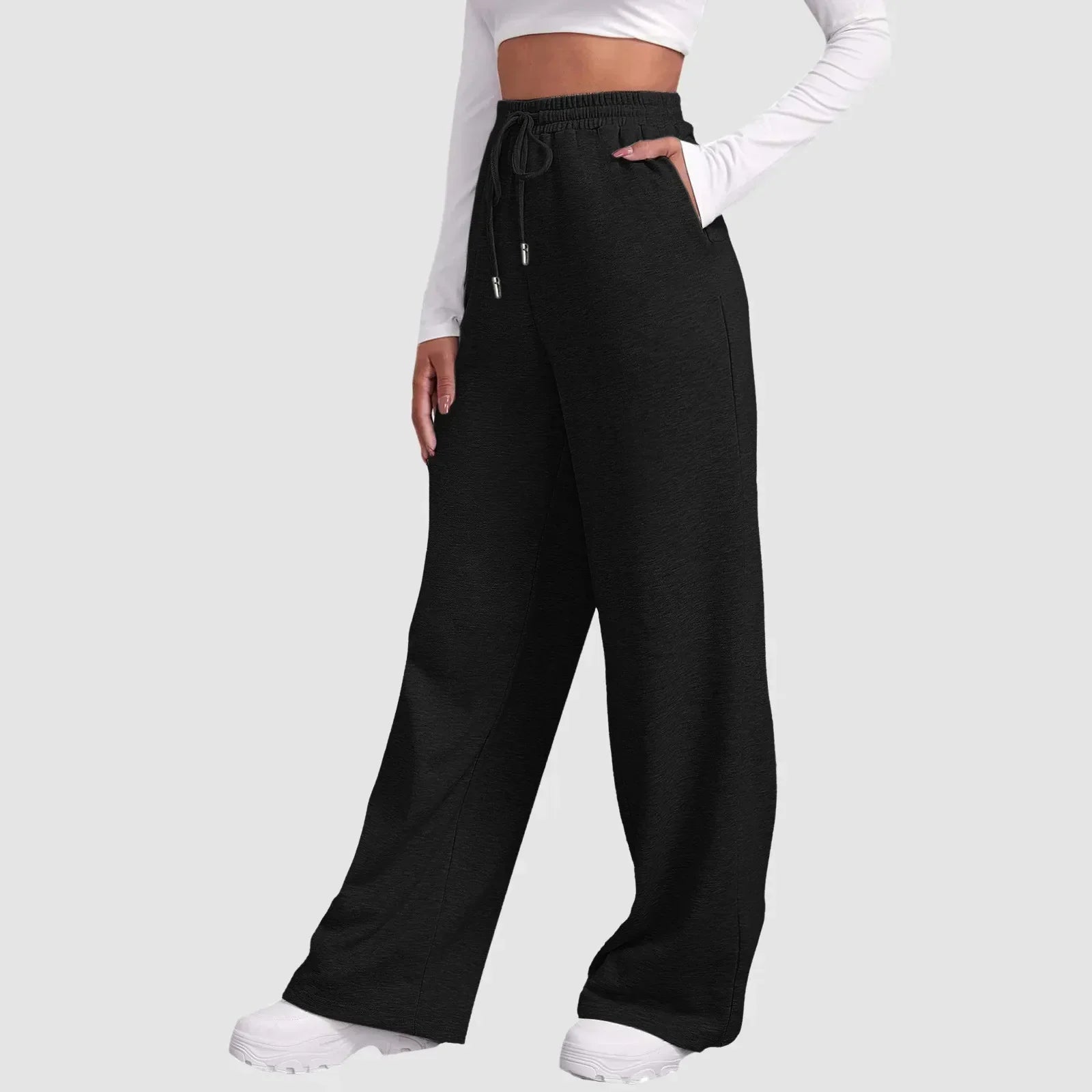 Jade - Joggers à jambe large et coupe décontractée