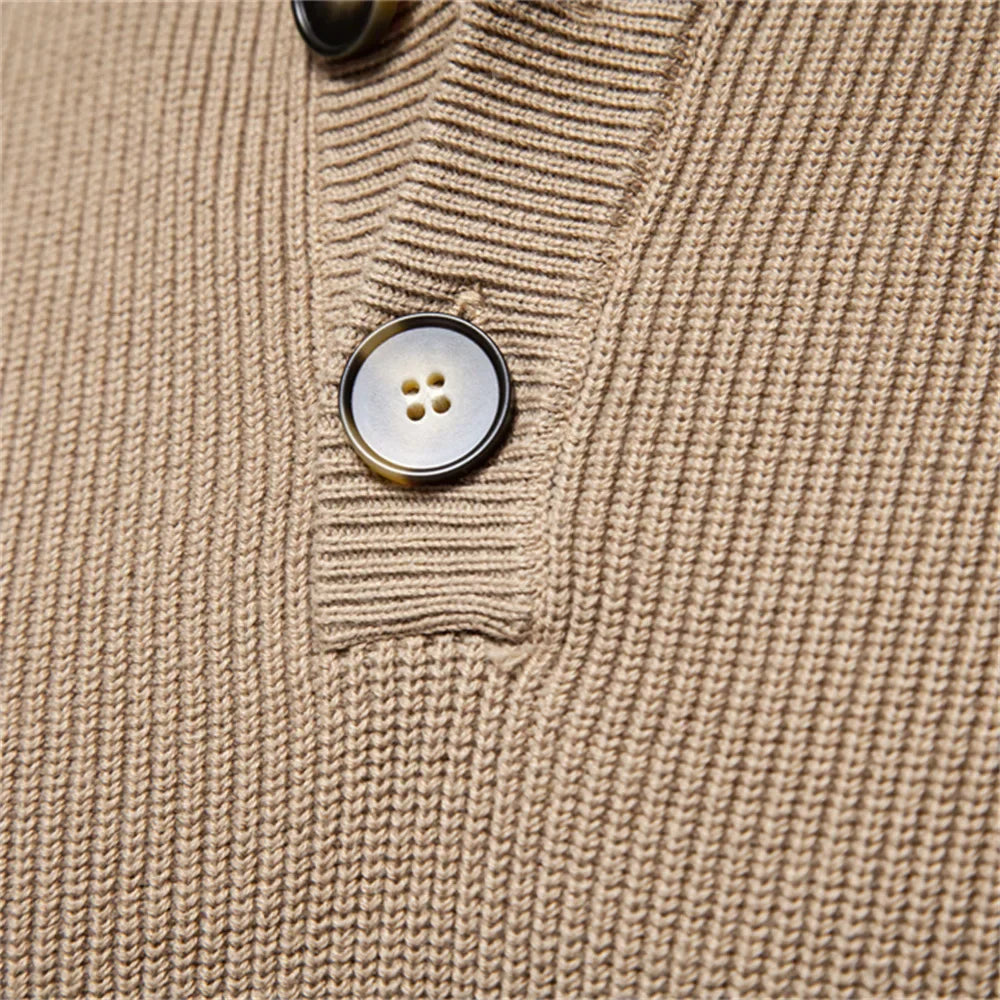 Timéo - Pull homme avec design à boutons