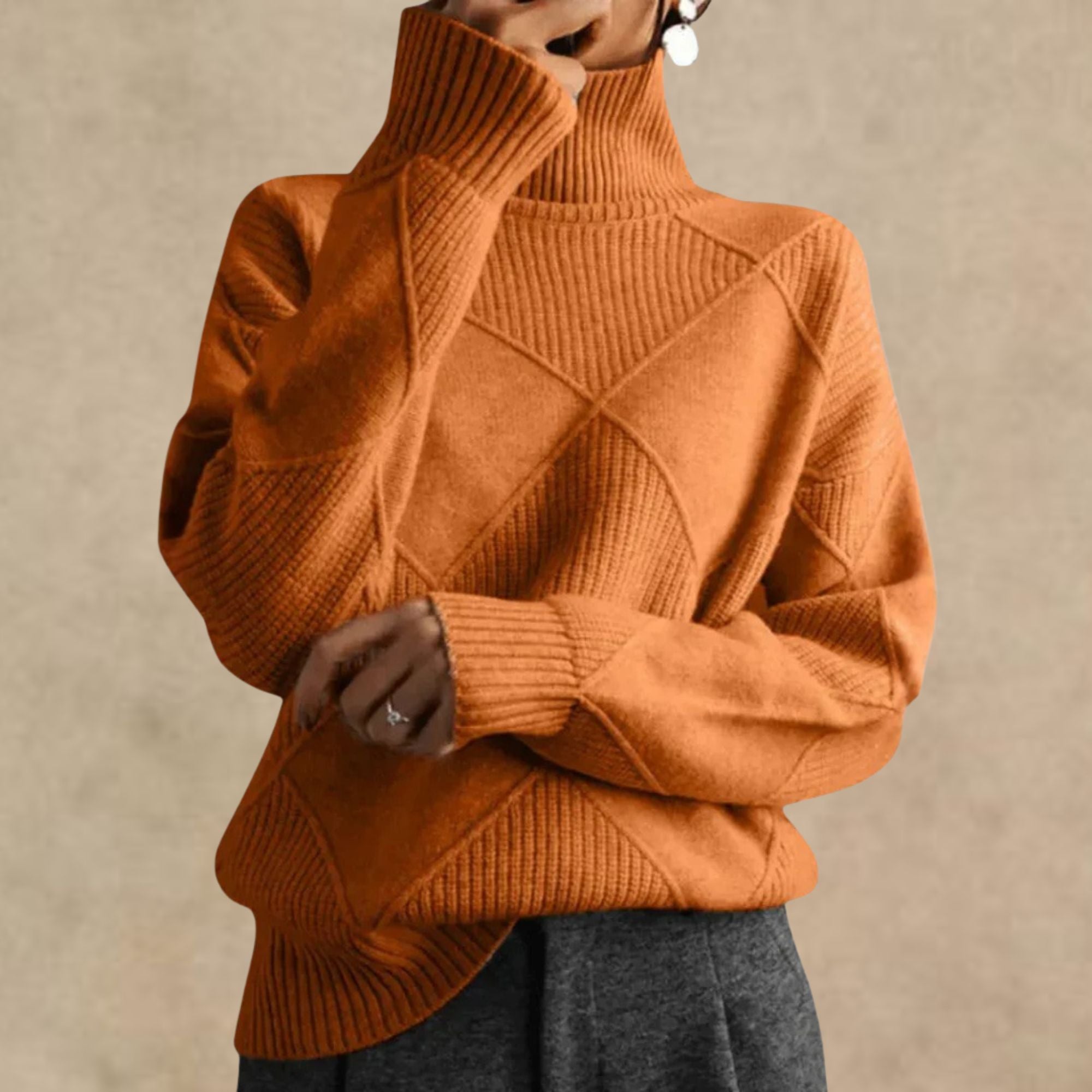 Mila - Pull à col roulé en cachemire de luxe