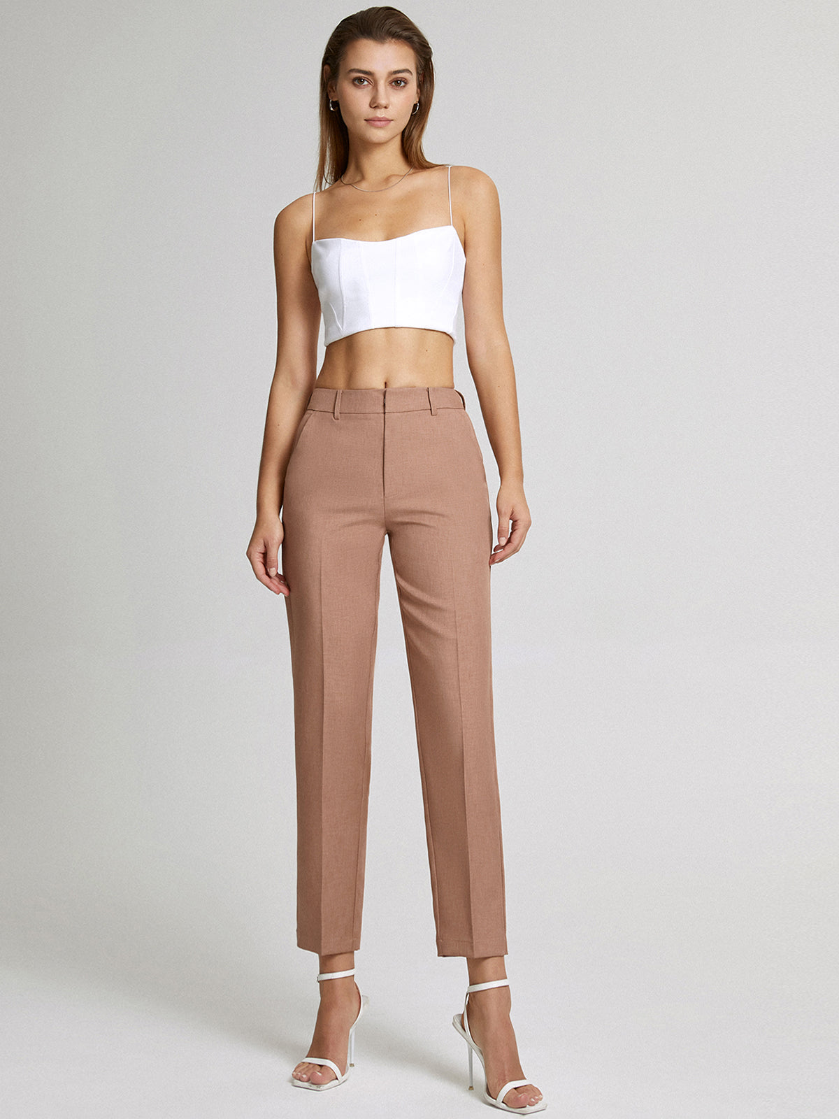 Manon - Pantalon élegant taille haute