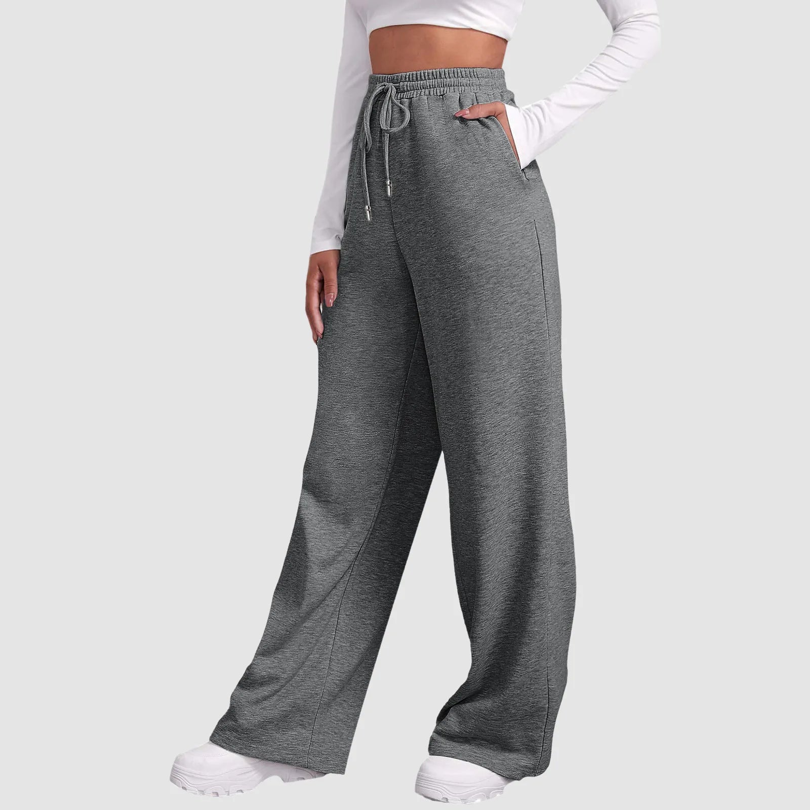 Jade - Joggers à jambe large et coupe décontractée