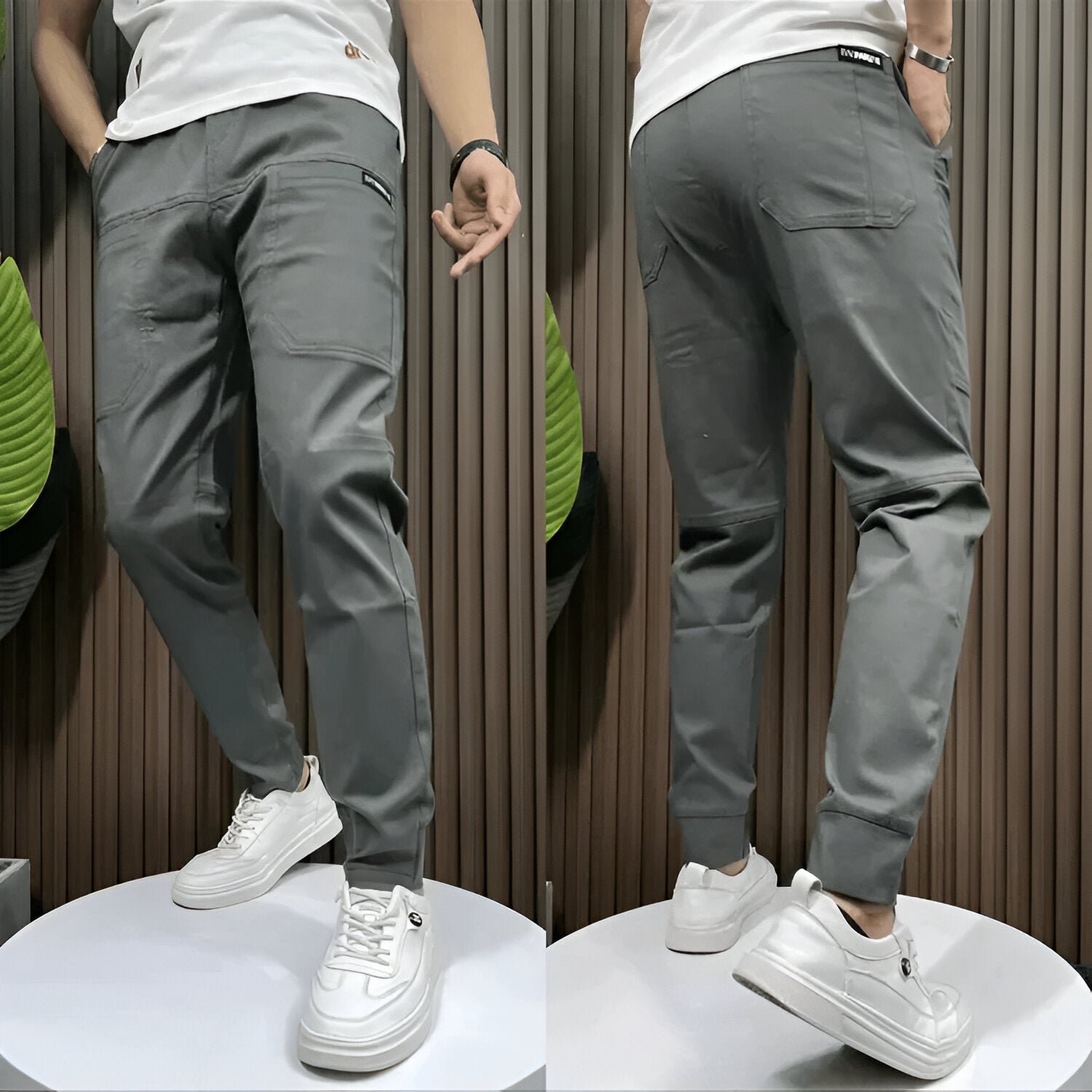 Gaspard - Pantalons Cargo Élastiques Premium